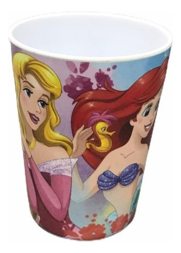 Vaso Infantil Melamina Disney Personajes Piu Online Color Princesas