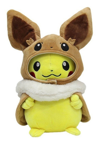 Peluche Pokémon Pikachu Cosplay Eevee Disfraz 30 Cm Nintendo