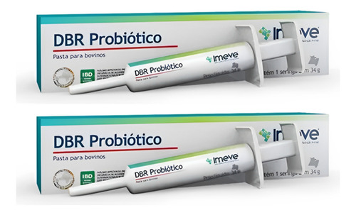 Kit 2 Unidades - Dbr Probiótico Imeve Pasta Para Bovino 34g