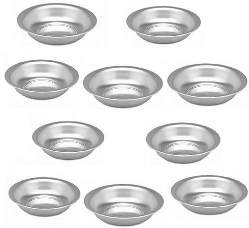 Kit 10 Bacia De Aluminio Redonda Nº40 Santa Ceia