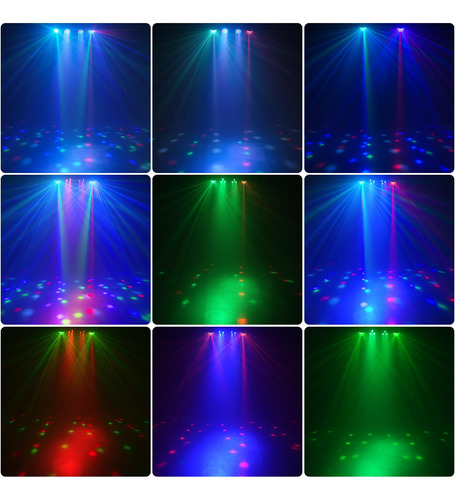 Luces Led Dj 5 En 1 Con Soporte De 1.8 Metros Y Control Remo