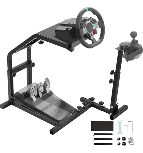 Pack Soporte De Volante Racing Ajustable Para Simulador