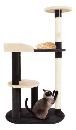 Petmaker - Torre Para Gatos De 3 Niveles, Muebles Felinos De
