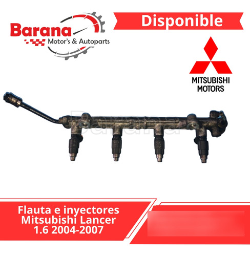 Flauta E Inyectores Mitsubishi Lancer  1.6 2004-2007