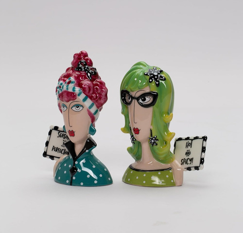 Salero Y Pimentero Picante De Porcelana Fina Dollymama's Lad