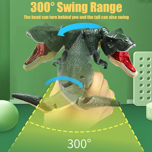 . Juguetes Broma De Dinosaur: Activa El T-rex Color Verde