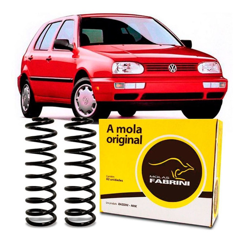 Par Molas Traseiras Golf Gl Glx Gti 1994 1995 1996 1997 1998