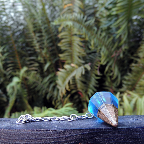 Pêndulo Orgonite Azul | Quartzo Azul