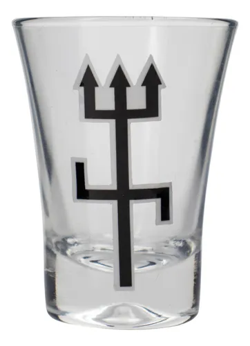 comprar Copo Dose Cachaça Exú Tridente Tradicional Vidro 45 Ml