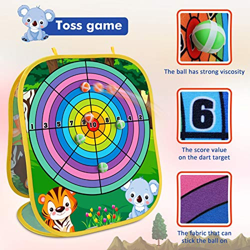 Animal Bean Bag Toss Game Toy Juego De Lanzamiento Al A...