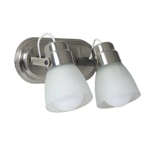 Aplique Oval 2 Luces Tulipa Copa Acero E27 9223-13 - Stg