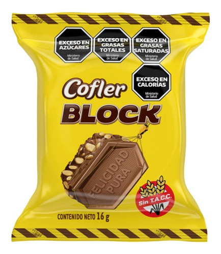 Bombones De Chocolate Cofler Block Arcor X16u