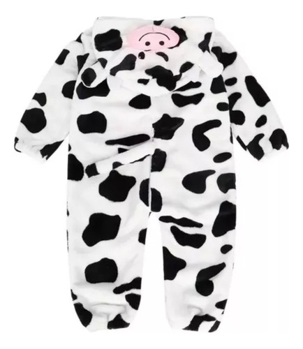 Pijama Mono Capucha Mameluco Bebé Patrón Vacas Cosplay Niña