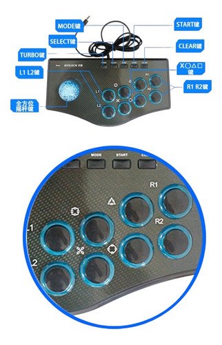 Control Mando Arcade Nygacn - Pc/ Tv Android/ Ps2/ Ps3