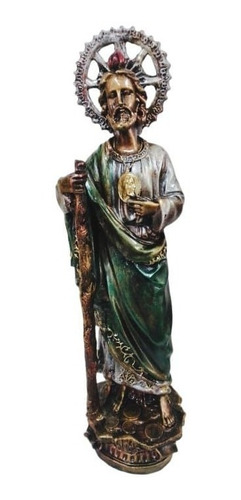 San Judas Tadeo Tipo Bronce Figura Resina 50 Cm