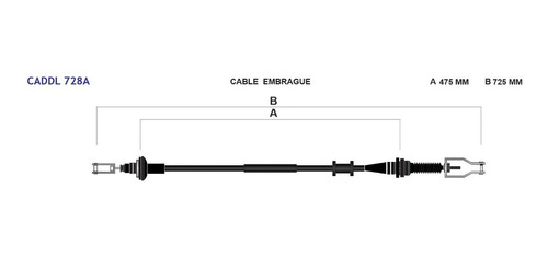 Cable Embrague Clutch Nissan Tsuru Iii 1992 - 2017 Corto 