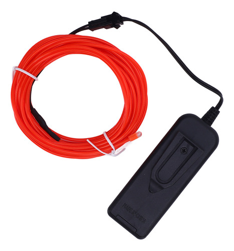 Luces El Wire, 2 Unidades, Rojas, 16,4 Pies/5 M, Se Pueden C