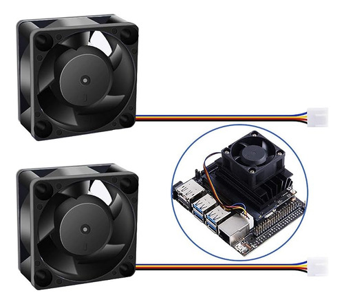 Juego 2 Ventiladores Para Jetson 5v 4020 Ventilador Refriger