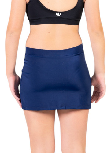 Pollera Shorts Recta De Lycra Tenis, Pileta, Deportes Rosé
