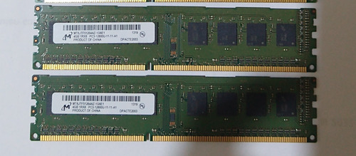 2 Memorias Ram 4gb Micron Pc3 Ddr3 (Usado)