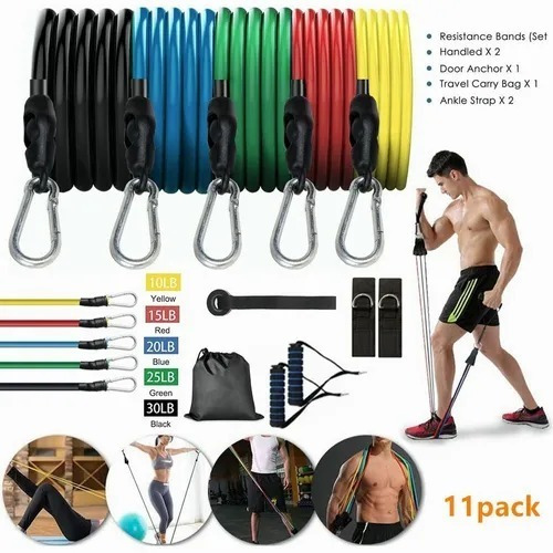 Tubular Resistance Ligas Crossfit Bandas De Ejercicio 5