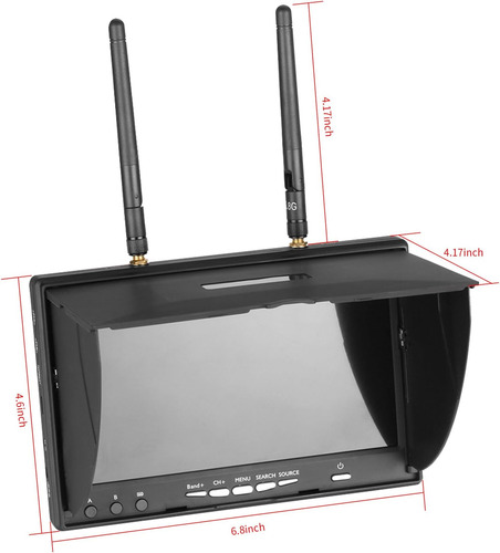 Monitor Fpv Portátil De 7 Pulgadas Rápidos De 7 Pulgadas: 5.