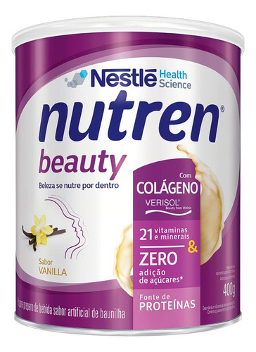 Nutren Beauty Nestle lata 400g Baunilha