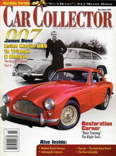 Car Collector Nov/2004 James Bond 007 Aston Martin Morgan