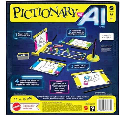 Juegos Mattel Pictionary Vs. Juego Familiar De Ia Para Niños
