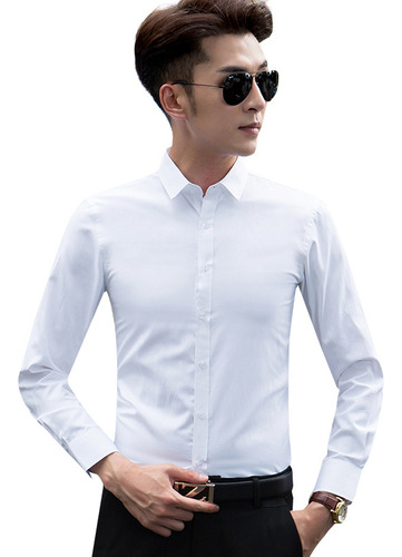 Camisa De Hombre De Primavera Y Otoño Ropa Formal Delgada