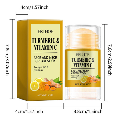 .. Crema En Barra For Rostro Y Cuello Con Cúrcuma Y