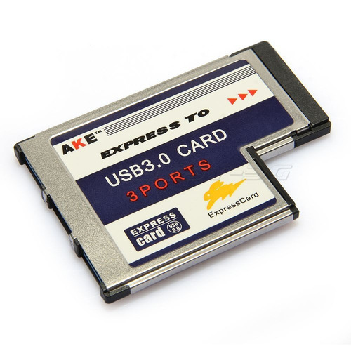 Adaptador Express Card Expresscard 54mm 3  Portas Usb 3,0