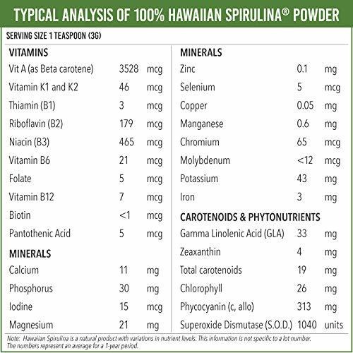 Imagen 8 de 11 de Spirulina Pura Hawaiana - Tabletas De 500 Mg 400 Recuentos -