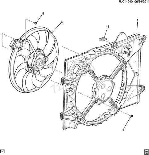 Imagen 5 de 8 de Motoventilador Sonic / Tracker / Cobalt (motor + Ventilador)