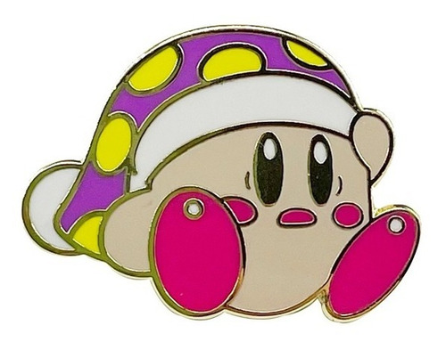 Kirby Pin Metal Kawaii Broche Retro Gaming Metálico Anime 