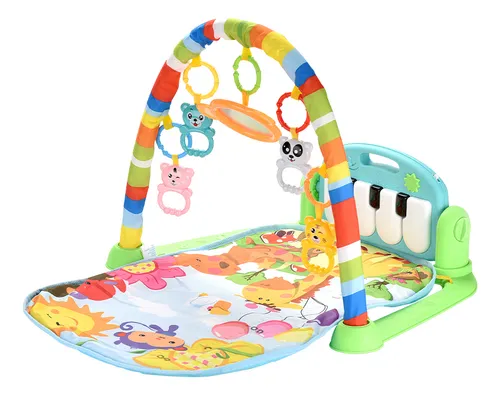 Gimnasio Piano Manta Con Sonajeros Para Bebe Luz Sonido