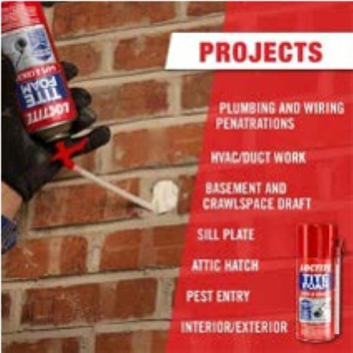 Imagen 3 de 3 de Loctite Tite Foam Espuma Expansiva 12oz 340g