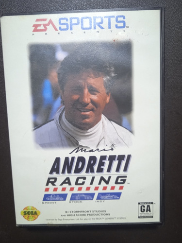 Mario Andretti Racing En Caja Y Con Manual - Sega Genesis