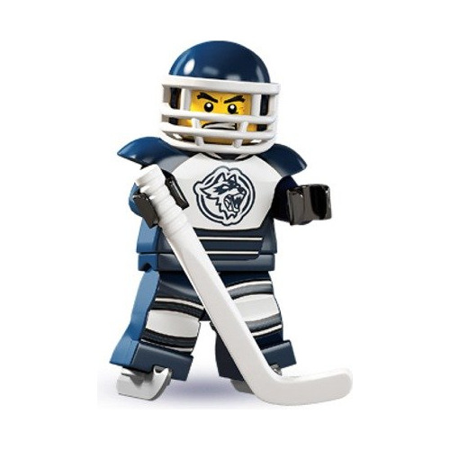 Minifigura De Jugador De Hockey Coleccionable De Lego Series