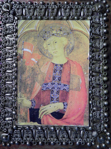 Cuadro Antiguo Poliptico De Pisa 30c Dorado Artesanal Regalo