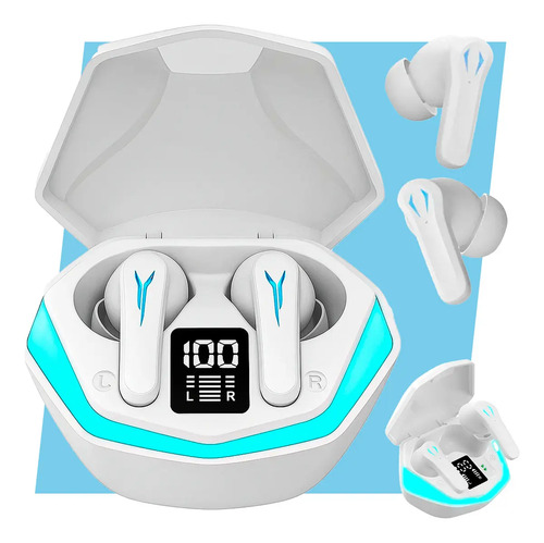 Fone Gamer Bluetooth Casenn CSN29, TWS Com Microfone e LED Para Celular