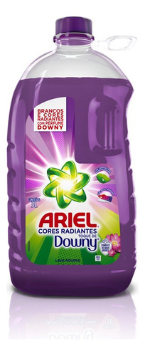 Sabão Líquido Cores Radiantes Toque De Downy 3 Litros Ariel