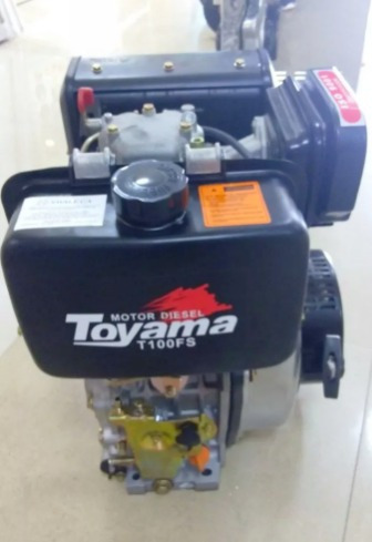Imagen 2 de 2 de Motor 9 Hp Diesel Eje De Cuña Toyama