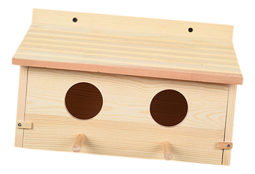 Casa Para Pájaros De Madera, Jaula Resistente A La