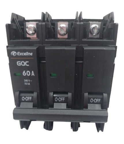 Breaker Interruptor Superficial 60amp 3polos  Exceline 