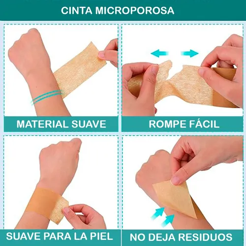 Esparadrapo Micropore Cinta Color Piel 2x10 Yds - Caja X6 R