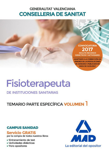 Libro Fisioterapeuta De Las Instituciones Sanitarias De L...