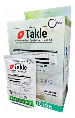 Takle Herbicida Caja Con 20 Sobres De 50 Gr C/u