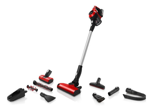 Aspiradora inalámbrica Vertical Bosch Serie 6 Pro Animal 0.3L roja BBS61PET2