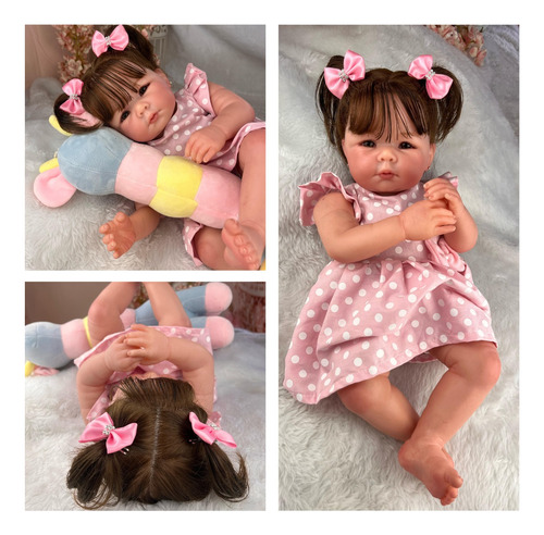Boneca Reborn Menina Super Realista Pode Molhar